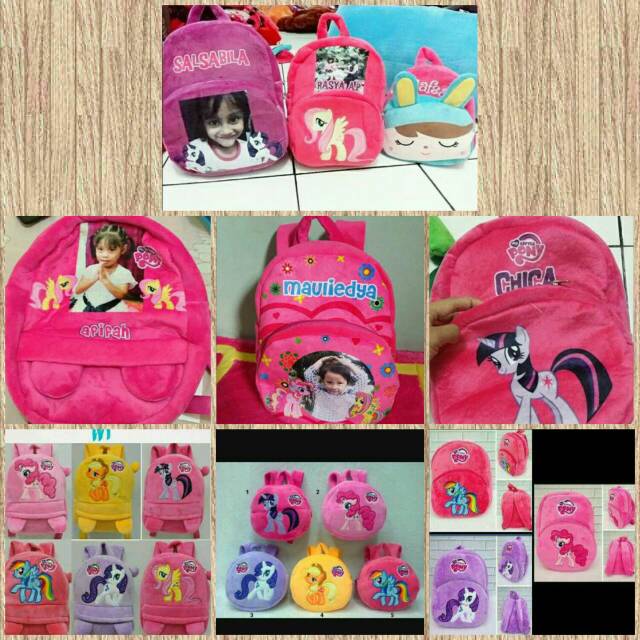 Tas karakter anak bisa pakai nama+poto Shopee Indonesia