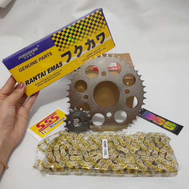 Jual Gear set Gir set SSS 428 Megapro Megapro new CBR CB150R CB