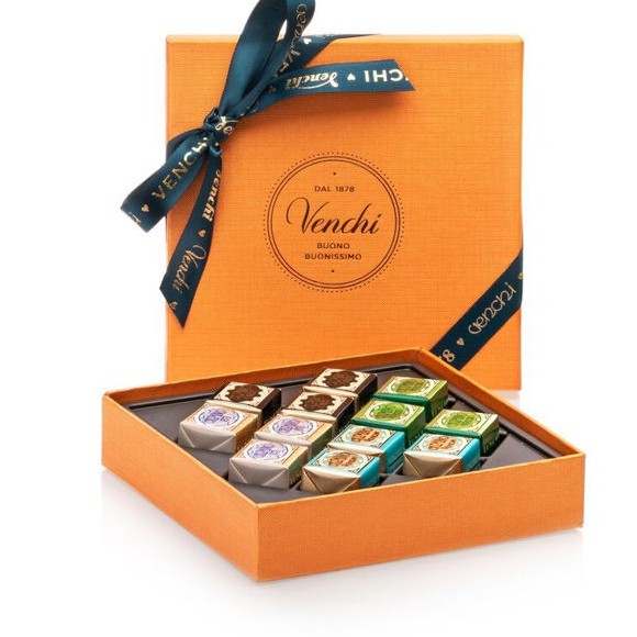 Jual Venchi Chocolate Premium Box Orange Cremini - 124Gr | Shopee Indonesia