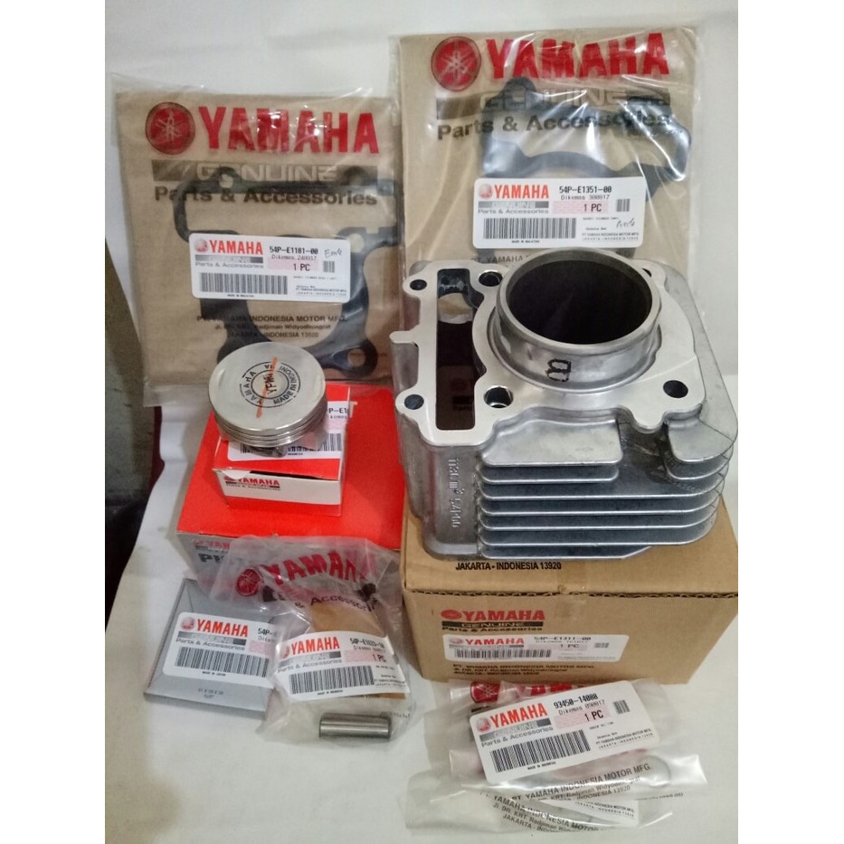 Jual blok block seher piston kit dan gasket mio j soul gt x ride fino