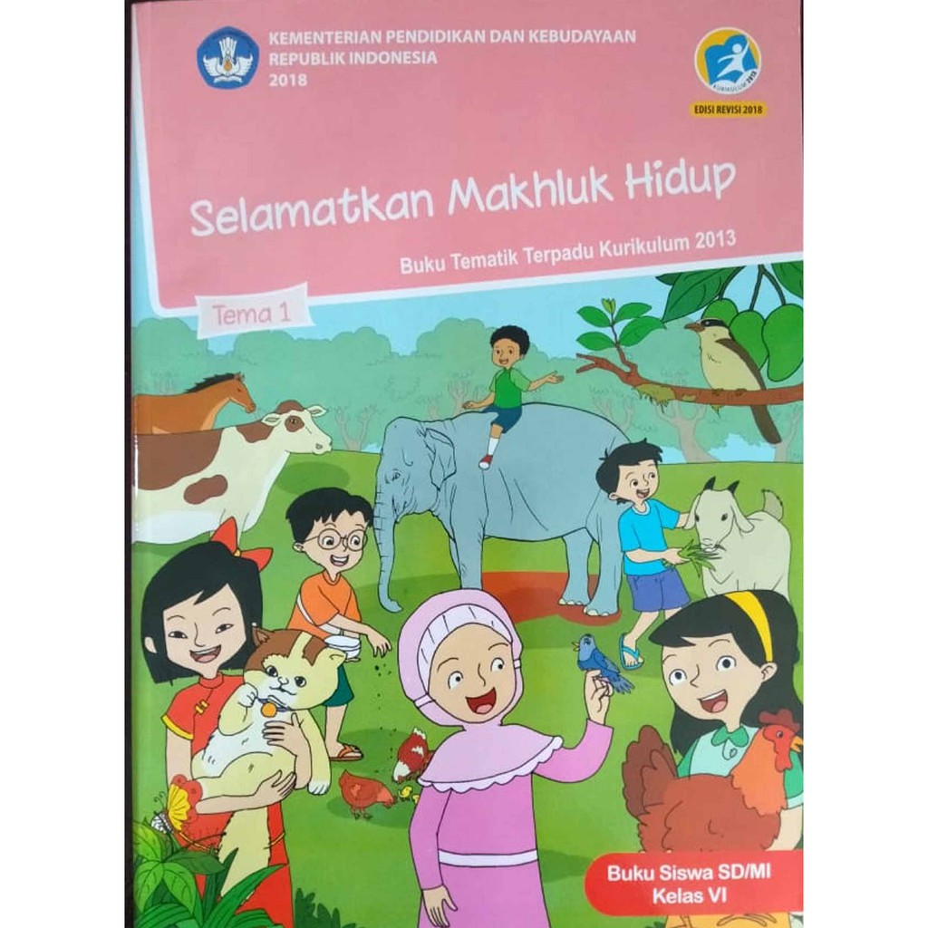 Buku Tematik SD Kelas 6 Tema 1 Selamatkan Makhluk Hidup Shopee Indonesia