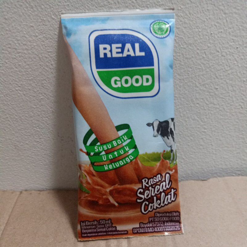 Jual Susu Uht Real Good Rasa Sereal Coklat 50 Ml | Shopee Indonesia