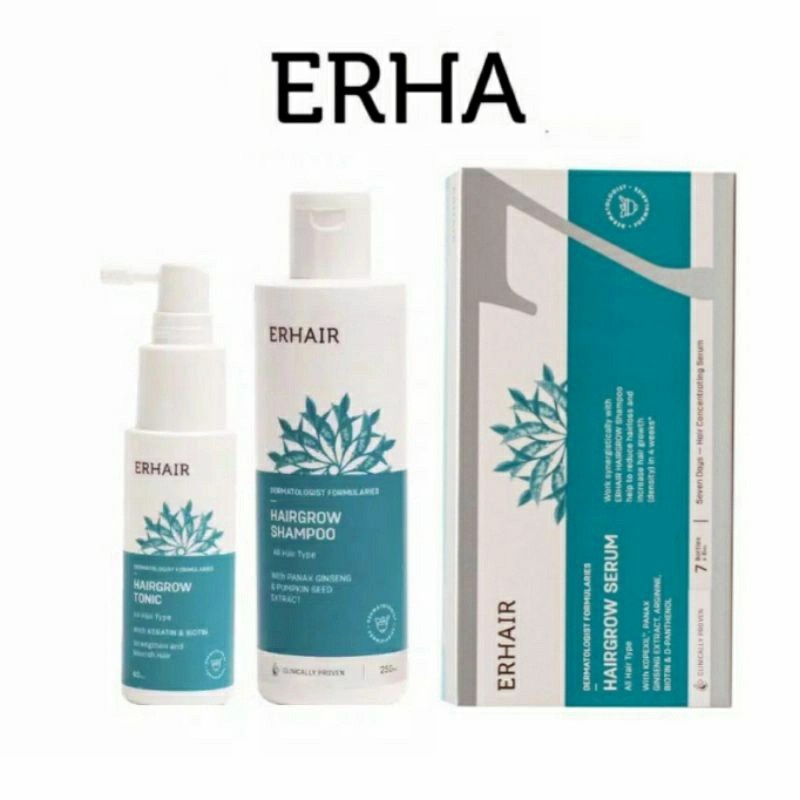 Jual ERHA Hair Grow Series Tonic Shampoo Serum