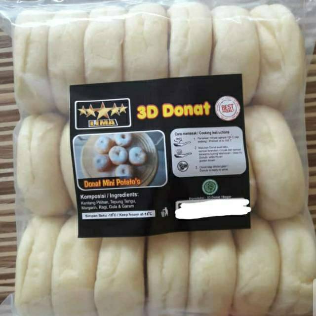 3D Donat Kentang Isi 20pcs/Donat Beku Shopee Indonesia