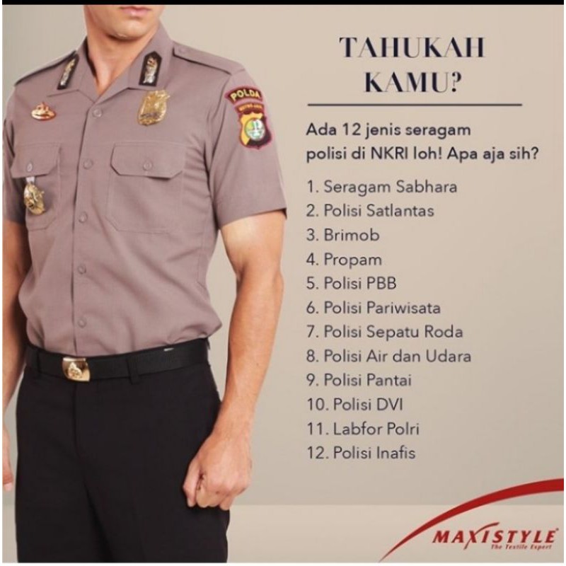 Jual Grandefeel Maxistyle Warna Khusus Bahan Seragam Polisi | Shopee Indonesia