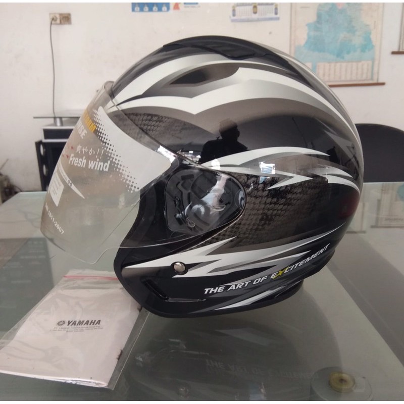 Jual Helm Half Face Yamaha Shopee Indonesia