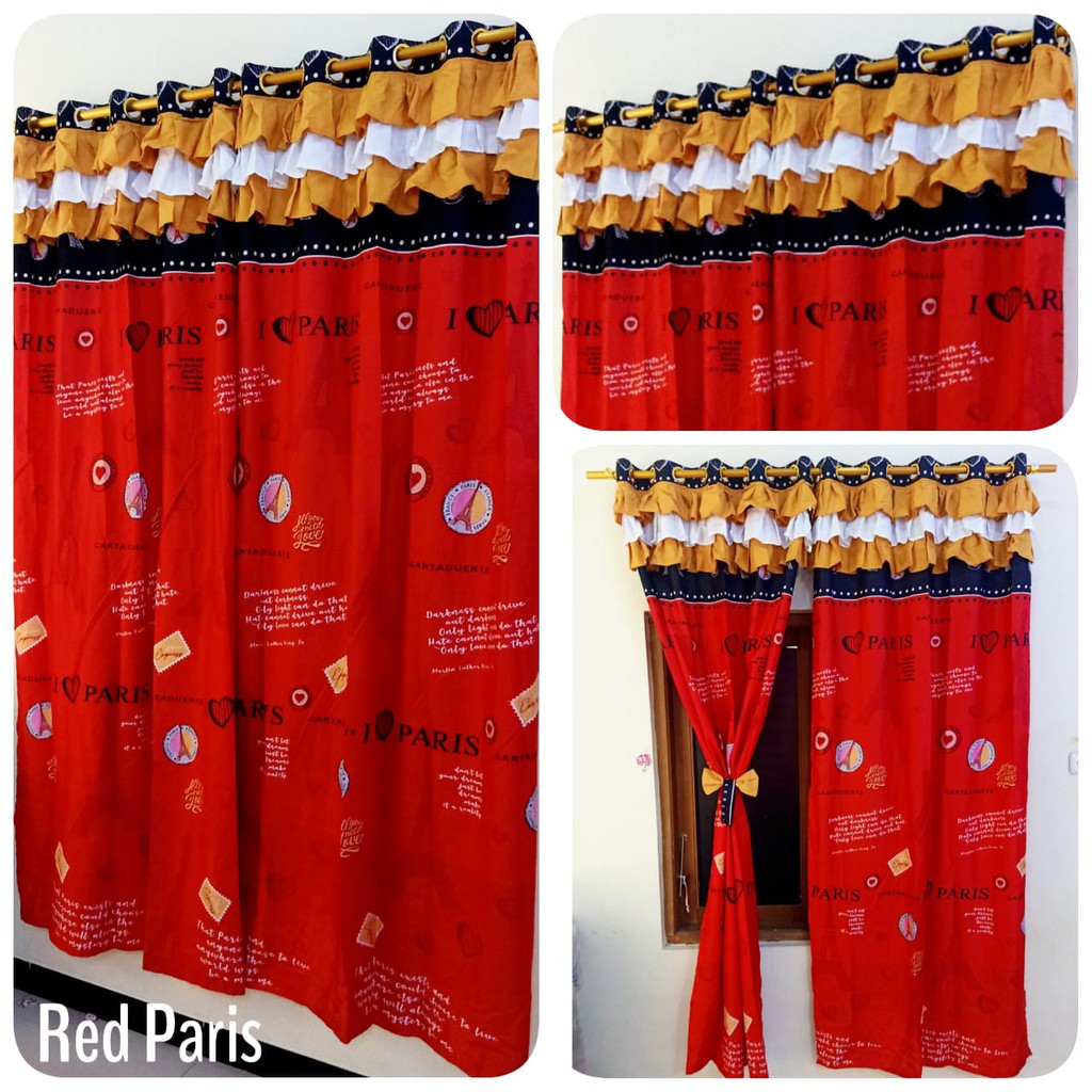 Korden Rumbai Susun Abstrak Location Murah Gorden Smokering 12 Ring 6