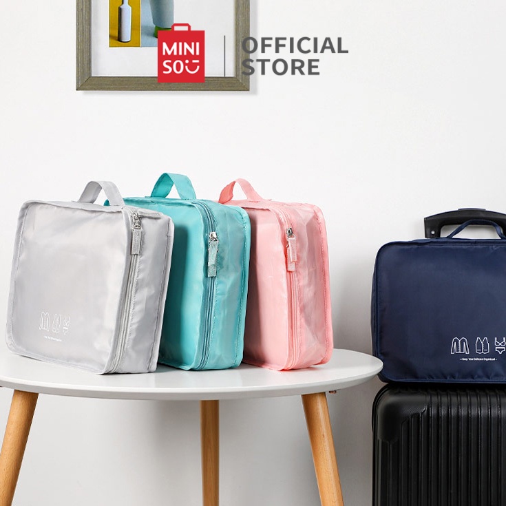 Jual MINISO Tas Penyimpanan Besar Large Travel Bag Multifungsi Baju