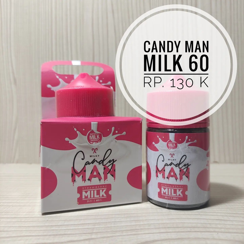 Jual Candyman Milk Strawberry Milk 60ML by TNT x FVS Liquid Candy Man