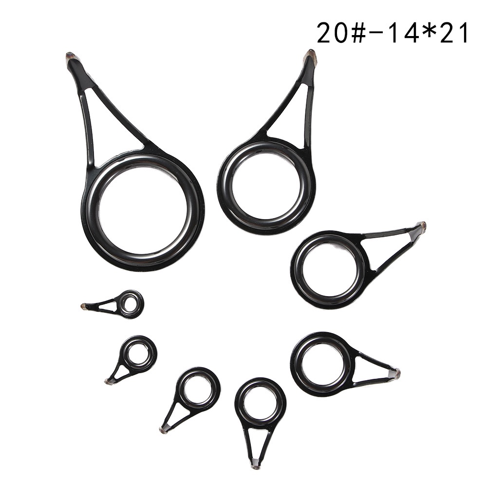 Jual Rebuy Fishing Tackle Fishing Rod Guide Tip Black Wire Loop Fishing Pole Circle Ring 8 Size Stainless Steel Repair Kit Set Fishing Accessories Eye Guide/Multicolor | Shopee Indonesia
