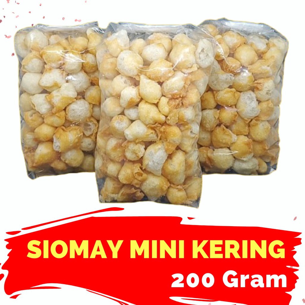 Siomay Mini Kering 200 Gram Toping Baso Aci Seblak Shopee Indonesia