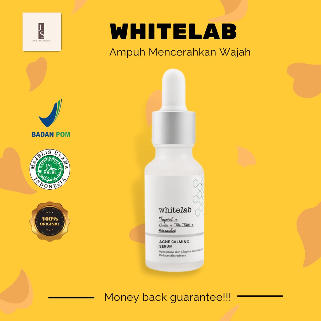 Jual WHITELAB ACNE CALMING SERUM (20ml)/SERUM KULIT BERJERAWAT (ORIGINAL 100) Shopee Indonesia