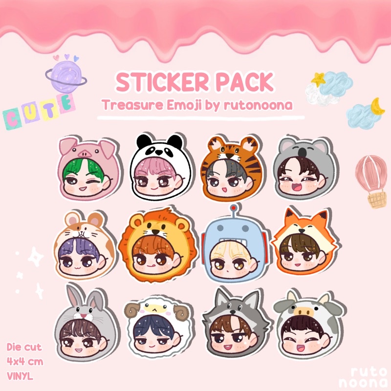 Jual STICKER TREASURE EMOJI by rutonoona Shopee Indonesia