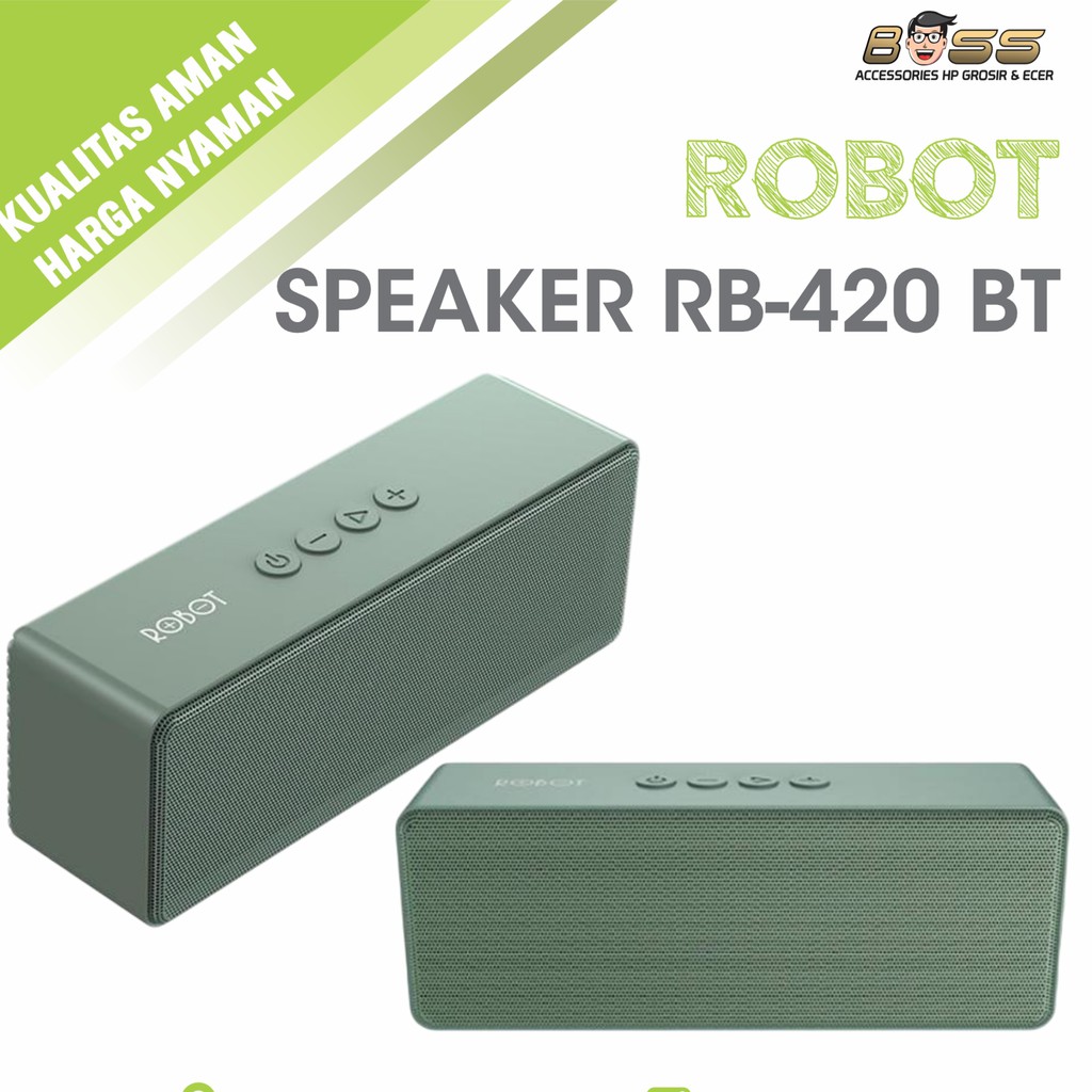 SPEAKER BLUETOOTH PORTABLE ROBOT RB420 v5.0 ORIGINAL Shopee Indonesia