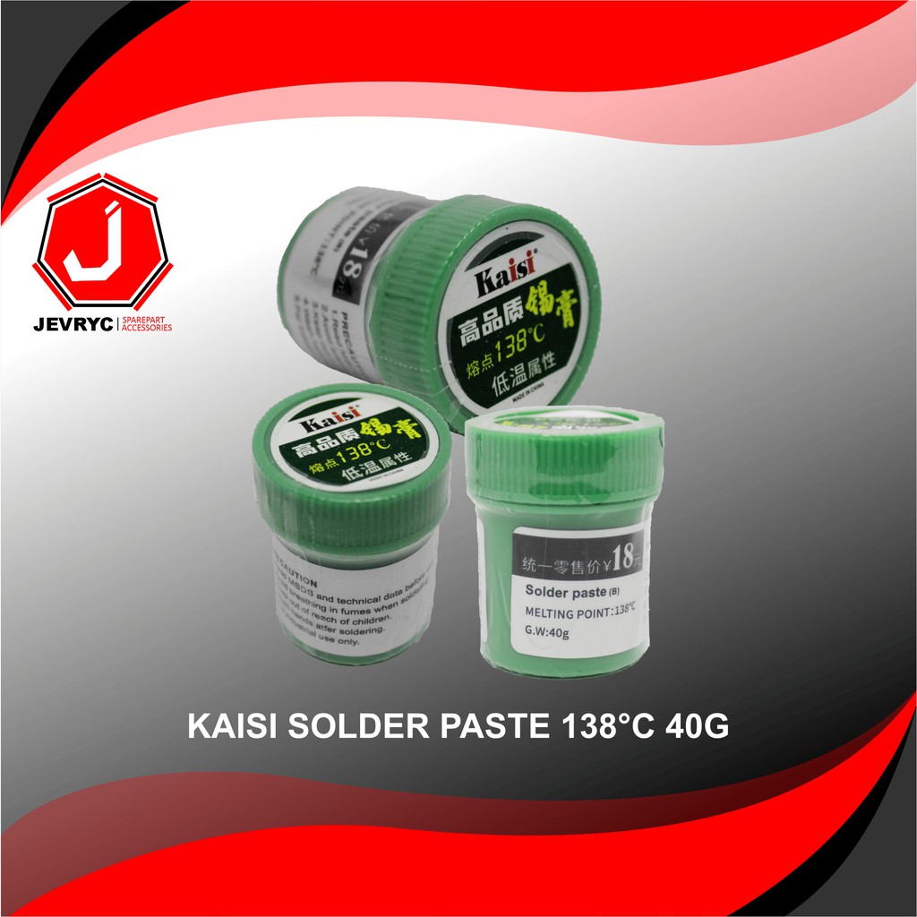 Jual TIMAH PASTA SOLDER / SOLDER PASTE KAISI 138C 40G Shopee Indonesia