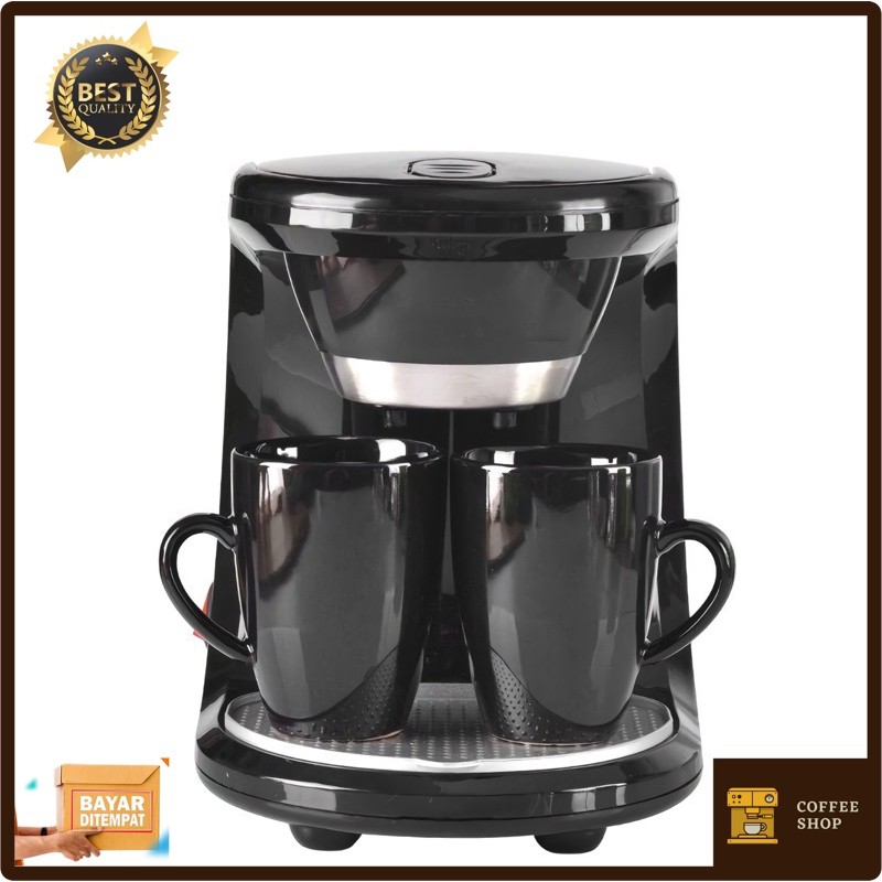 Mesin Kopi Espresso Coffee Machine Foam Maker Double Cup Artence Peralatan Kopi Shopee Indonesia