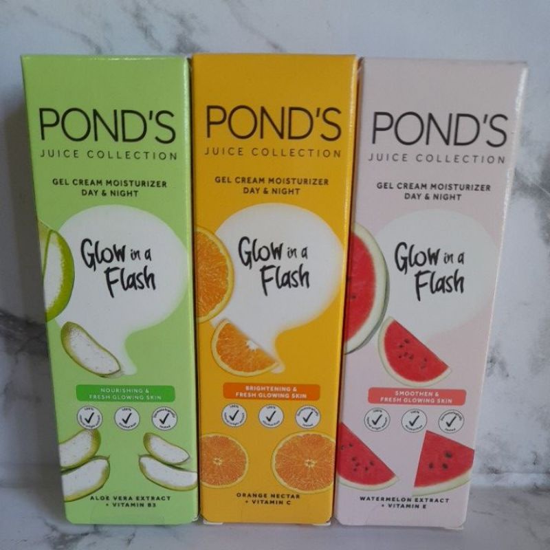 Jual [NEW] Pond's Juice Collection Moisturizer Watermelon Orange Nectar Aloe Vera 20gr