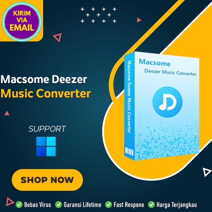 Jual Software Convert Musik Macsome Deezer Music Converter 1 [Win