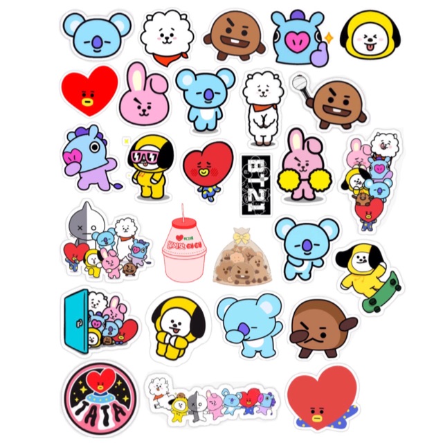 Sticker Tumblr — BT21 Sticker Pack Shopee Indonesia