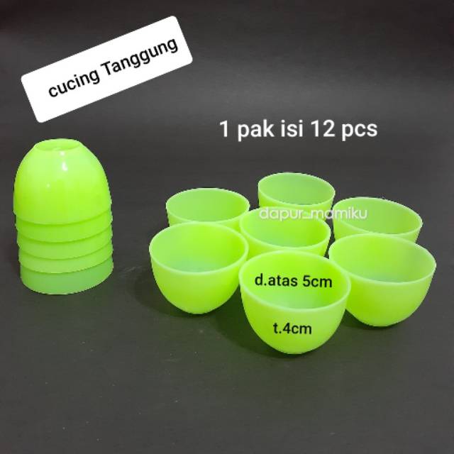 DAPURMAMI 12 PCS Cetakan Kue Talam Puding Telur Ceplok Alat Siomay