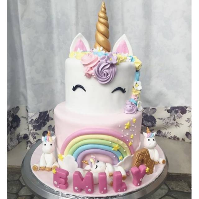 Kue ultah unicorn Shopee Indonesia