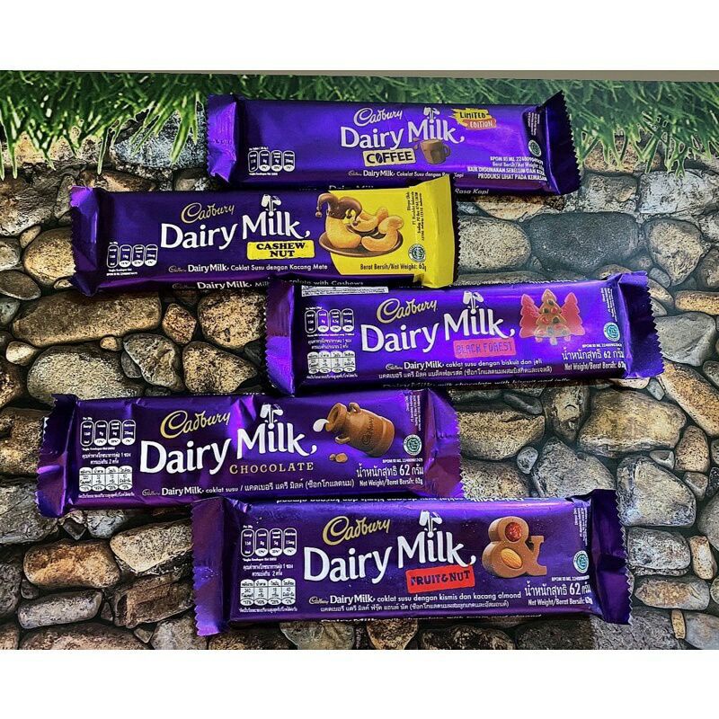 Jual Cadburry Cokelat Dairy Milk 62Gr Coklat | Shopee Indonesia
