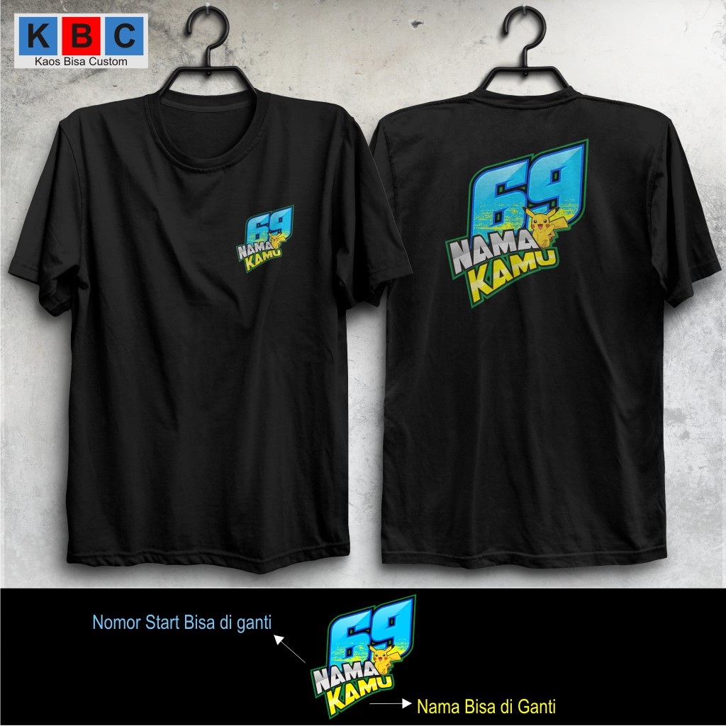 Jual Kaos Baju Motor Balap, Nama Dan Nomor Start Sendiri | Shopee Indonesia