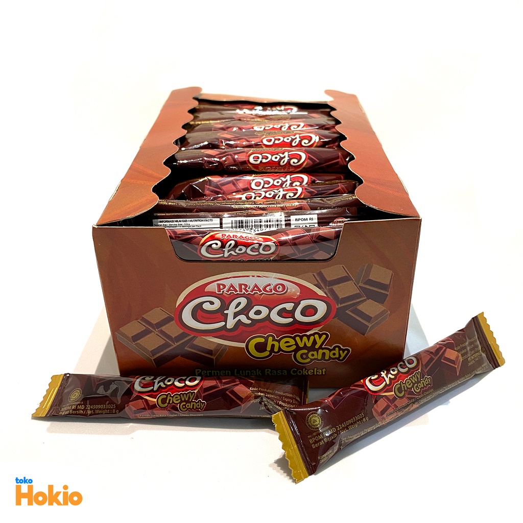 Jual Permen Coklat Parago Choco Chewy Candy Box Isi 80 Pcs | Shopee Indonesia