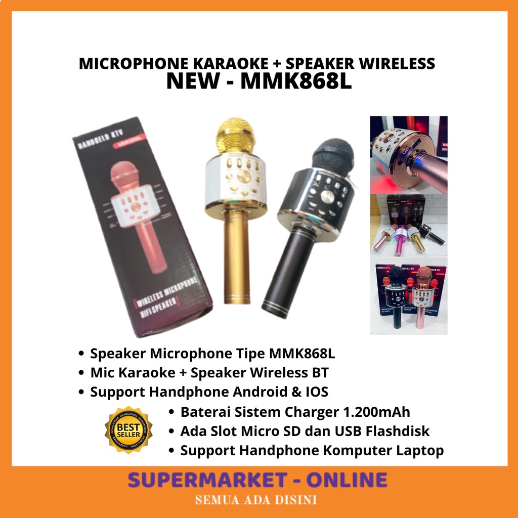 Jual HARGA PROMO Speaker Wireless Bluetooth Mini Portable Plus Mix Mic