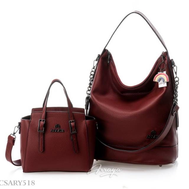 TAS Arraya Sithara CSARY518 ORIGINAL BRAND TAS HOBO WANITA SET 2IN1 WITH HANDBAG MINI MODEL