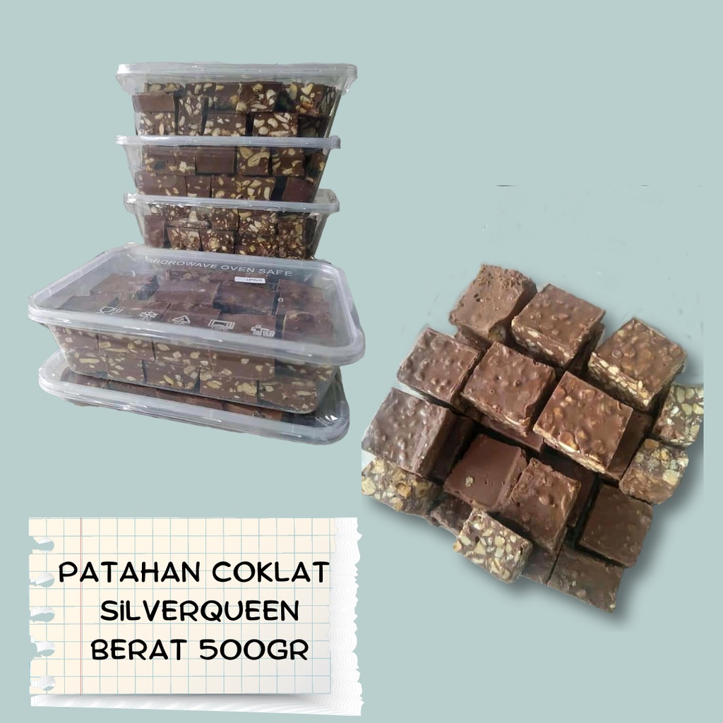 Jual Patahan Coklat Silverqueen 500Gr// Patahan Cokelat Pabrik Silverqueen/ Silverqueen, Delfi/ Coklat Blok | Shopee Indonesia