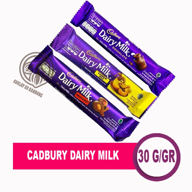 Jual CADBURY Dairy Milk 30gr, Cokelat CADBURY Milk Chocolate 30 Gr/Gram