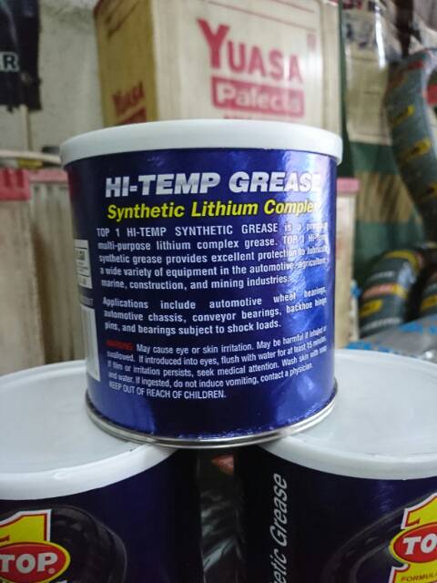 Jual Grease Stemped Top1 Top 1 454Gr Synthetic Lithium Complex Hi Temp Nlgi Made In Usa | Shopee Indonesia