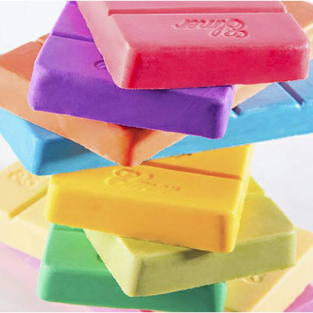 Jual Coklat Blok Elmer Rainbow Repack 1 Batang Halal Aneka Rasa Warna Aroma Kompon Batangan Bahan Praline | Shopee Indonesia