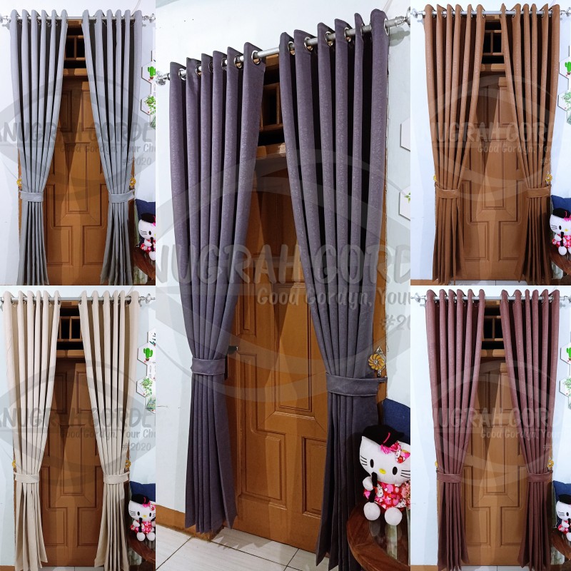 Gorden Blackout Polos Embos Import Minimalis Super Tebal dan Mewah