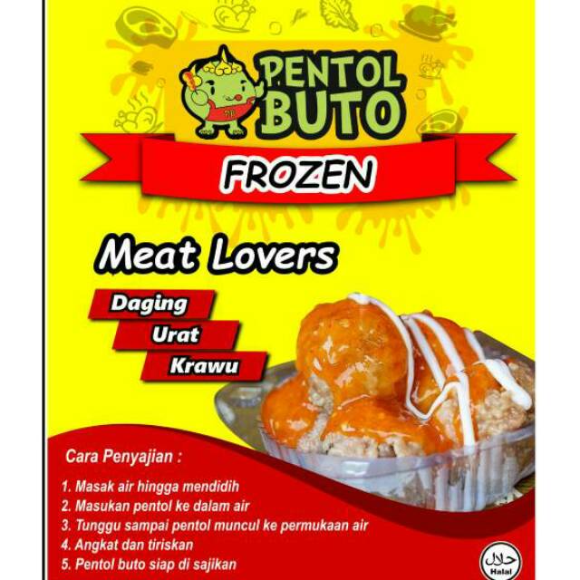 Pentol Buto Frozen GOJEK/GRAB/SI CEPAT Shopee Indonesia