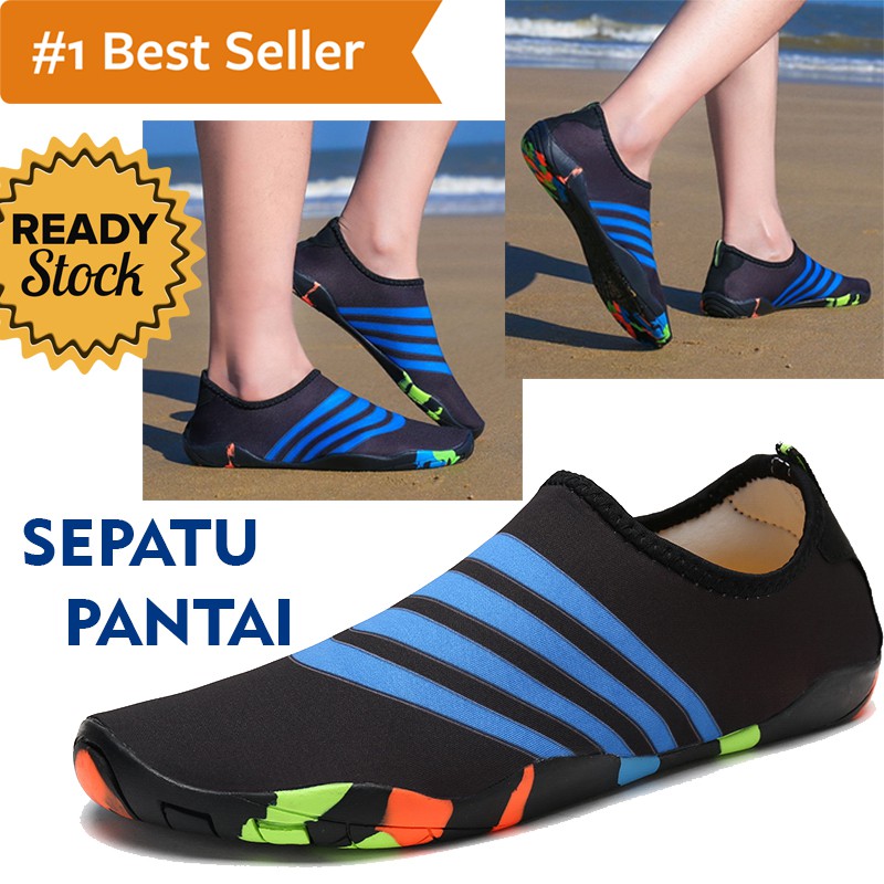 Sepatu Pantai Olahraga Air Pria Wanita Sport Unisex Suitable Beach Shoes  Sneakers Ringan Fleksibel | Shopee Indonesia