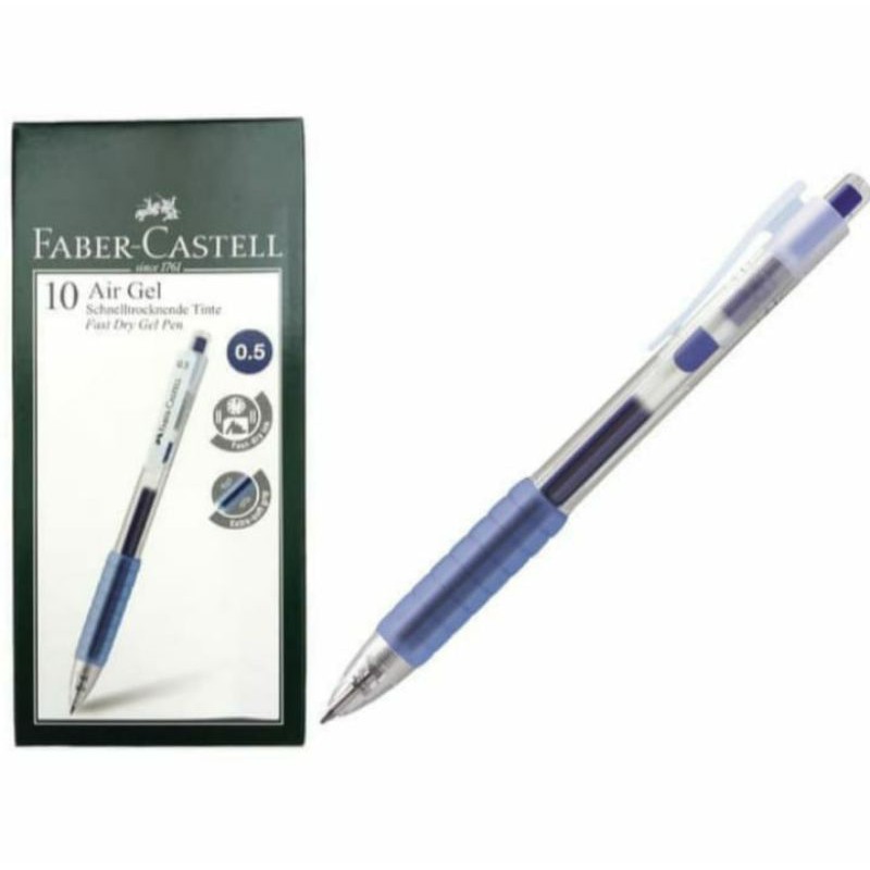 Jual FaberCastell Pulpen Ballpoint Air Gel Fast Gel Blue Ink 0,5mm