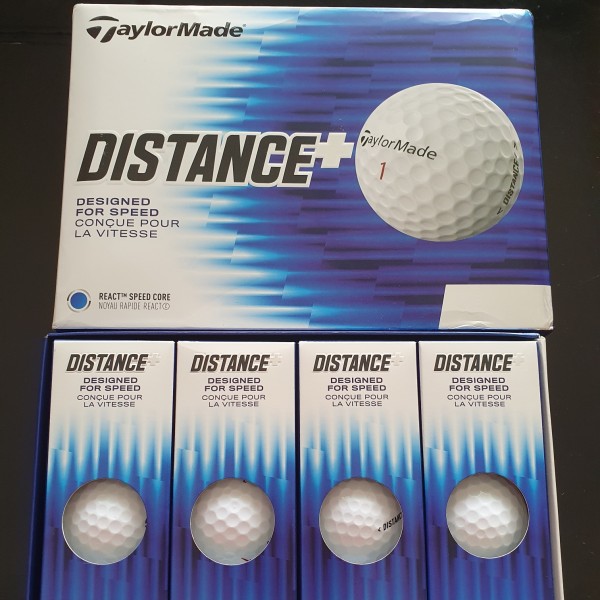 Jual Golf Ball Taylormade Distance Plus Bola Golf (12 balls