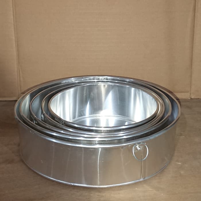 Loyang Cetakan Kue Bulat Aluminium Set 5 pcs Shopee Indonesia