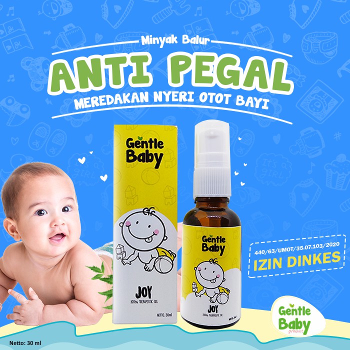 PERAWATAN BAYI MINYAK TELON BABY OIL GENTLE BABY JOY REDAKAN NYERI OTOT