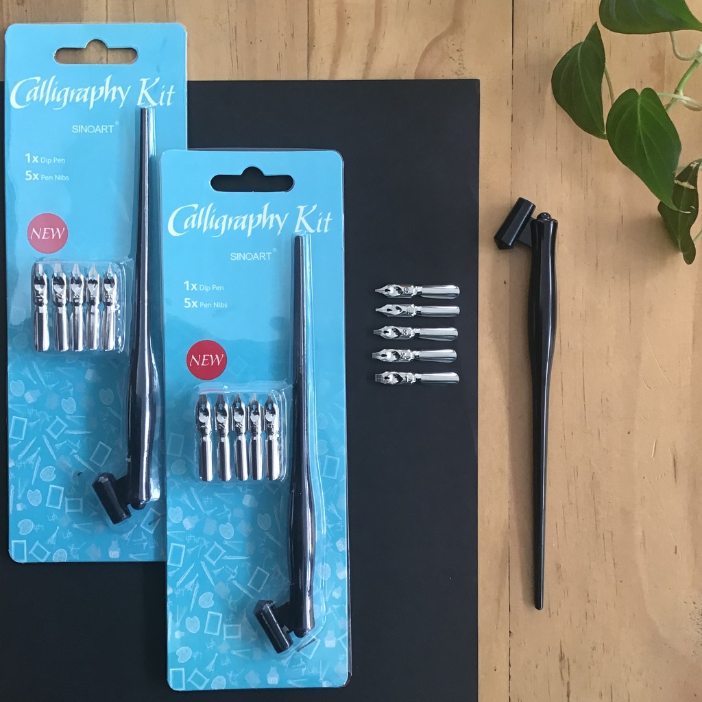 Jual Sinoart Calligraphy Kit / Set Pena Kaligrafi & Oblique Pen Nib