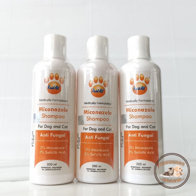 Jual Raid All Miconazole Shampoo For Dog & Cat 200 ml Shampo anti