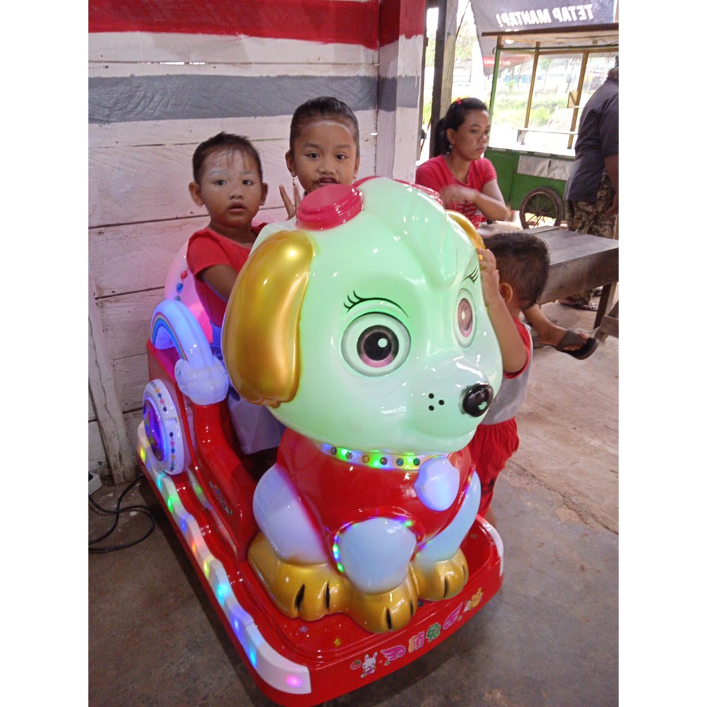 Jual Termurah - Kiddie Ride / Odong-Odong Cute Dog Menggunakan Koin Bisa Untuk Bisnis Rumahan/Toko | Shopee Indonesia
