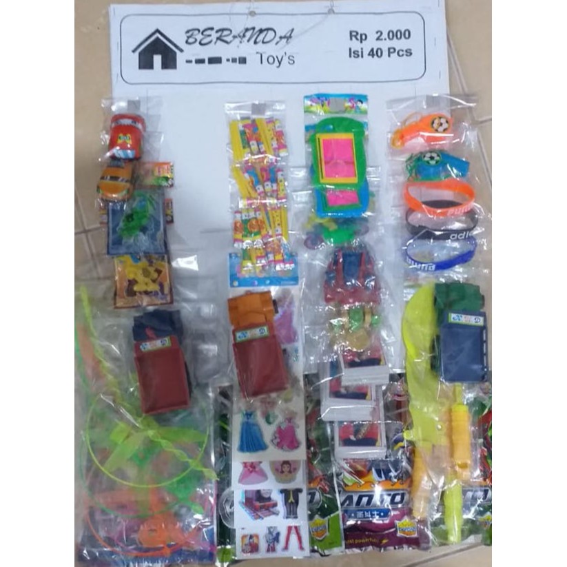 Jual Mainan Anak Edukasi Rentengan 2000-An Isi 40Pcs Murah Meriah | Shopee Indonesia