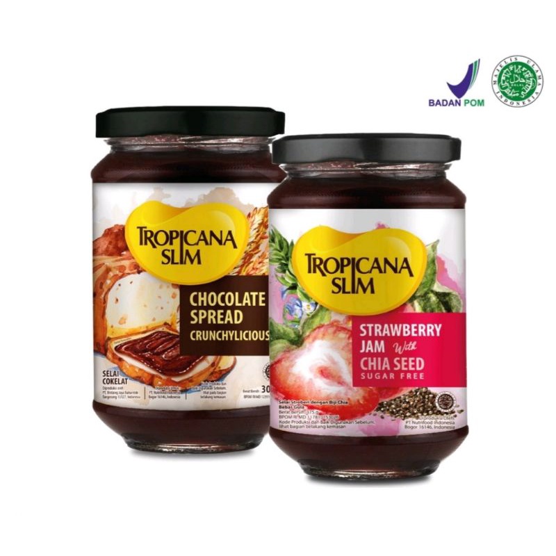 Jual Selai Coklat/Strawberry Tropicana Slim/Tropicana Slim Chocolate Spread 300Gr | Shopee Indonesia