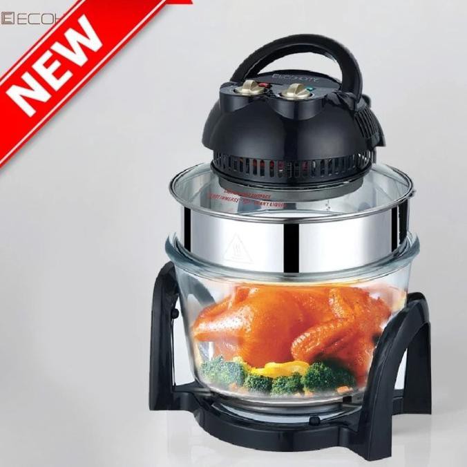 Jual Produk Terbaik] Air Fryer Ecohome Oven Halogen Portable Low Watt