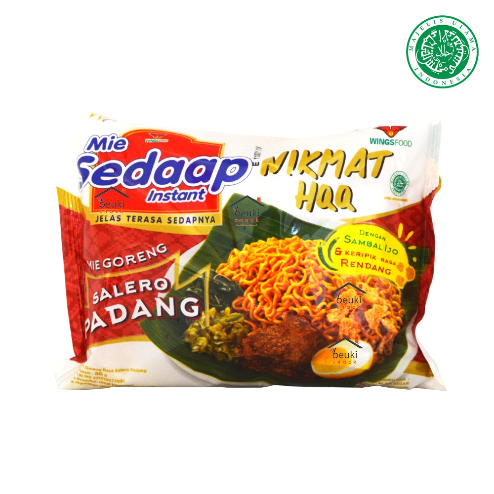 ECERAN Mie Sedap Salero Padang Mie Instan Goreng Sedaap Dengan Keripik