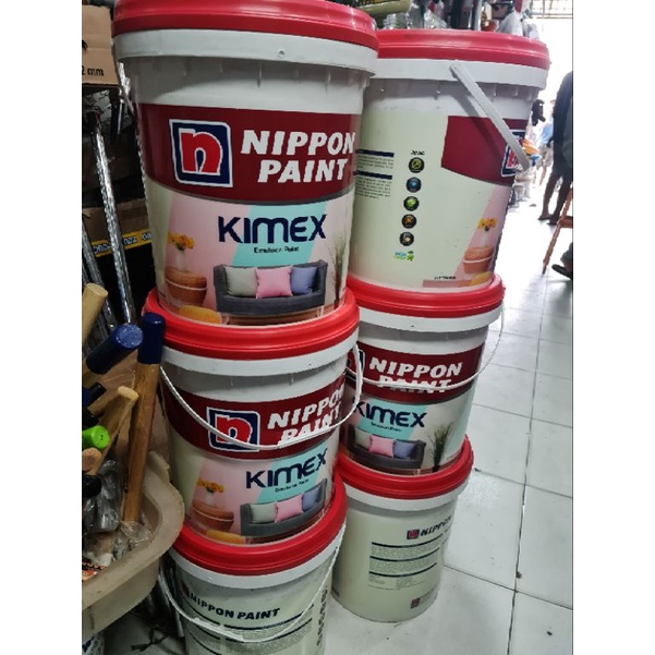 Jual Cat Tembok Nippon Paint Kimex pail 20 Kg BS 9102 Shopee Indonesia