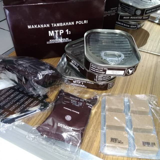 Makanan tambahan polri Tni sereal ransum nasi padat makanan awet